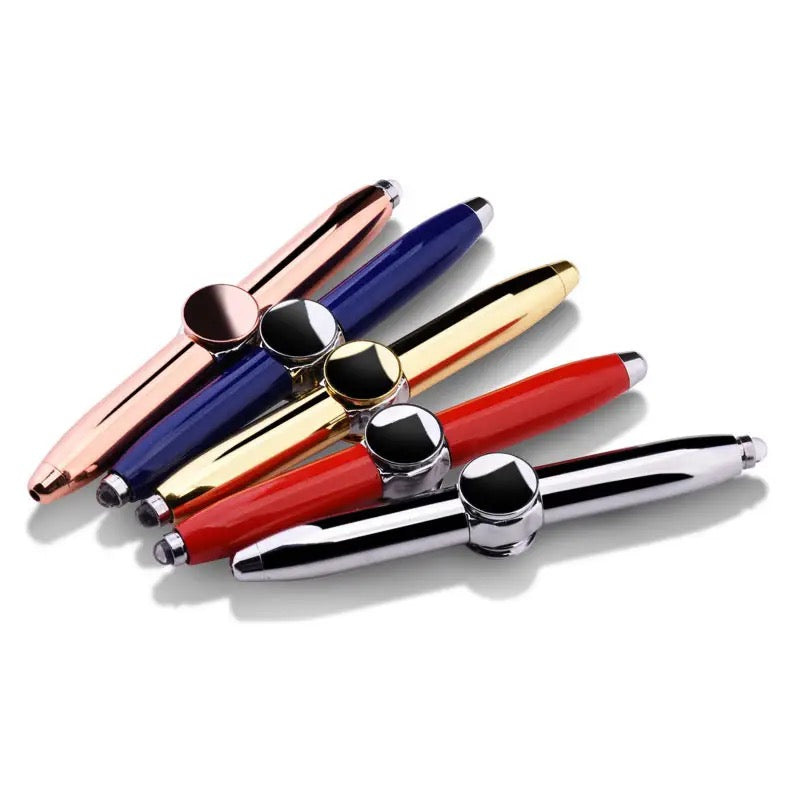 Interesting Fidget Toy Rotating Pen Fingertip Spinner Led Gyro toy Led Gyro Pen Office ADHD EDC Antistress kinetic desk toy