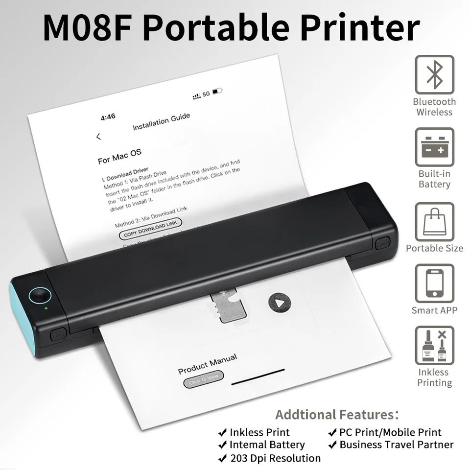 Inkless Portable Printer